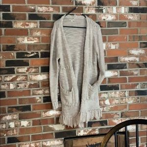 Lucky brand boho sweater 7o% acrylic 30% wool